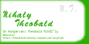 mihaly theobald business card